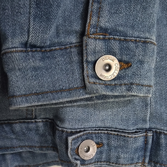 Soho Light Blue Distressed Denim Jacket - Picture 6 of 7